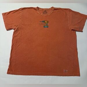 Life is Good Mr. Fix It Rust Orange Graphic Tee T-Shirt XXL